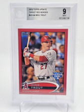 2012 Topps Update Target Red Border Mike Trout BGS 9 POP 10