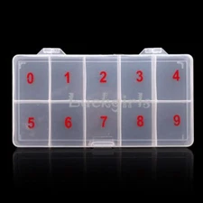 Half Art French Parts Full Storage Jewelery Nail Case 500pcs Tips False UV Box