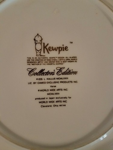 Kewpie Collectors Plate - Happy Days Are Here Again - Picture 3 of 5