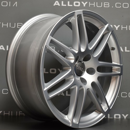 GENUINE AUDI A6 4G 19" INCH 7 TWIN SPOKE LE MANS SILVER ALLOY WHEELS X4