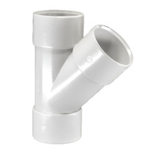 Solvent Waste Y Tee (White/Black)