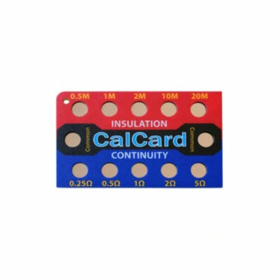 Calibration Checkbox CalCard Resistance - Insulation/Continuity - New In Stock!