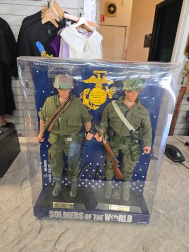 Figurine Soldatini del Mondo 1998 12" U.S.M.C. Vietnam '75 guerra di Corea '50 nuovo con scatola