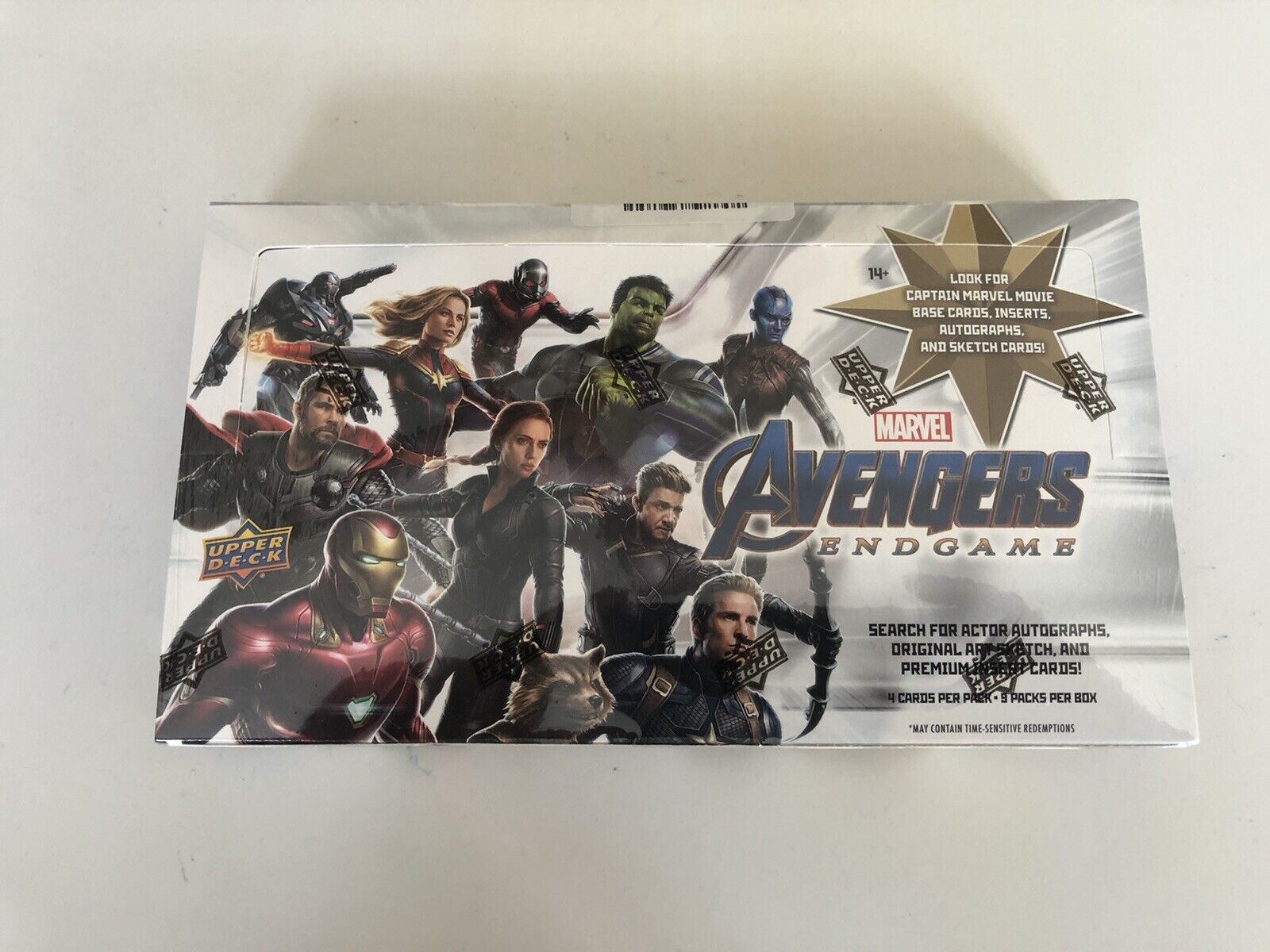 Marvel Avengers Endgame Captain Marvel Hobby Box (Upper Deck 2020