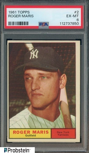 1961 Topps #2 Roger Maris PSA 6 Yankees