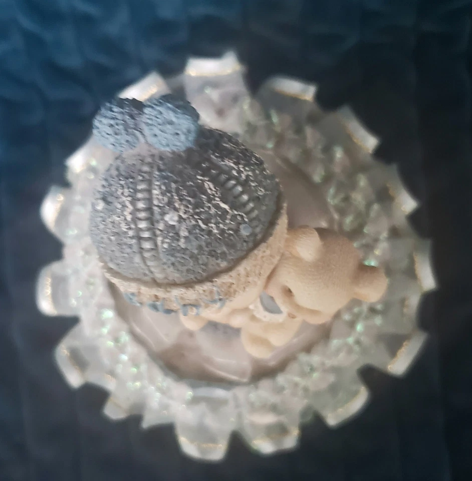 Lote de 3 adornos para pasteles vintage 2 bodas 1 bebé niño celebración años 60 Foto 3 de 4