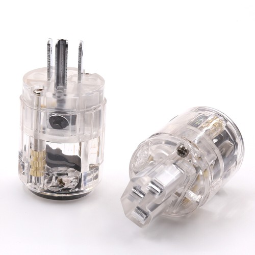 US Male Power Plug AC HiFi Audio IEC320 C13 C15 Copper Cable Connector DIY - Picture 38 of 38