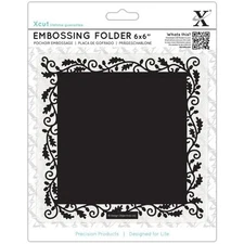 #12 Xcut Universal Embossing Folder   " OAK BORDER   " XCU515140