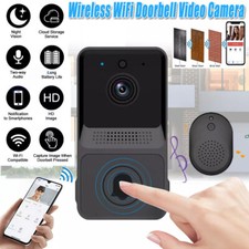 Smart Wireless WiFi Doorbell Intercom Video Camera Door Ring Bell Chime Security