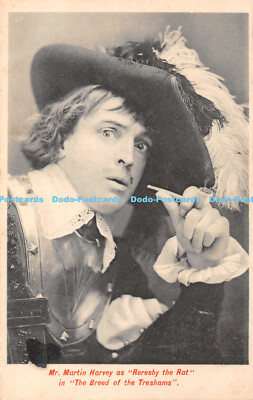 R464372 Mr Martin Harvey als Reresby die Ratte in der Rasse der Treshams Hut