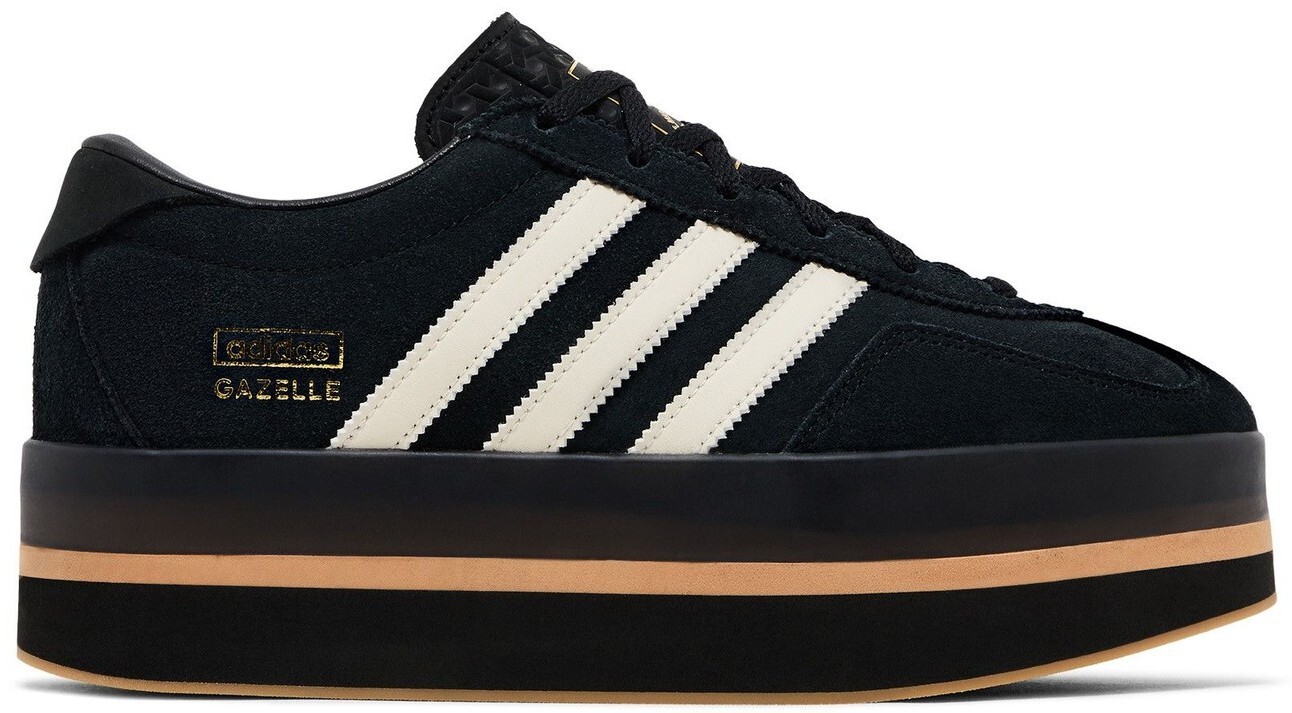 Size 8.5 - adidas Gazelle Stack Black Cream Gum W for sale