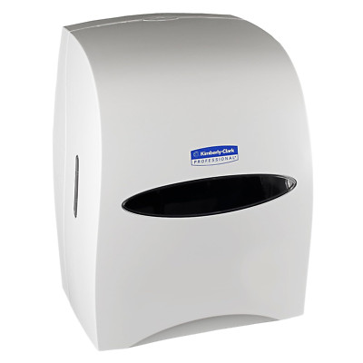 Kimberly-Clark Sanitouch Hands-Free Hard Roll Towel Dispenser, White