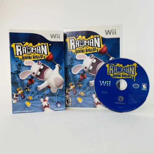 Rayman Raving Rabbids UBISOFT Nintendo Wii, 2006 Complete