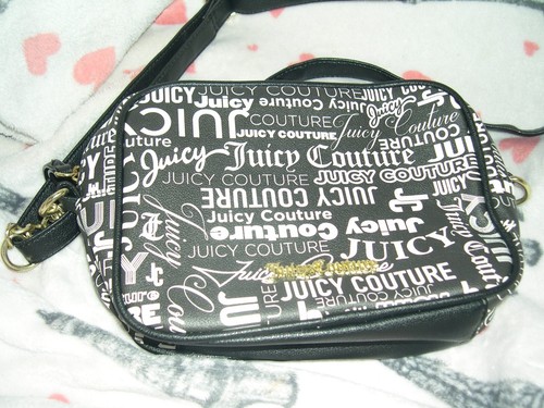 WOMEN'S BLACK & WHITE BAGS PURSES JUICY COUTURE WOMEN'S ACCESSORIES GIFT - Picture 6 of 15