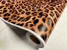Leopard Print Pattern Matte Vinyl Car Wrap Sheet +Free Tools( 2 feet & up) 