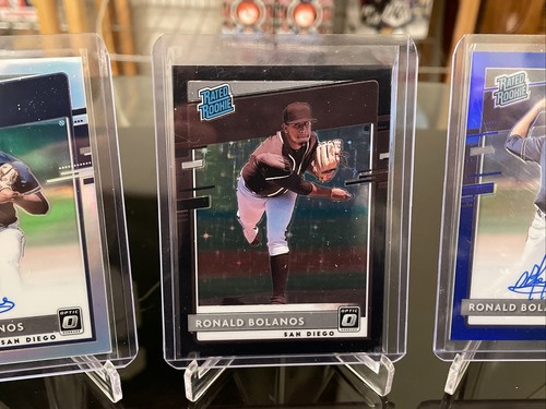 2020 Donruss Optic Ronald Bolanos Lot (3) + Autograph, Black Stars, Blue 56/75 - Picture 3 of 7