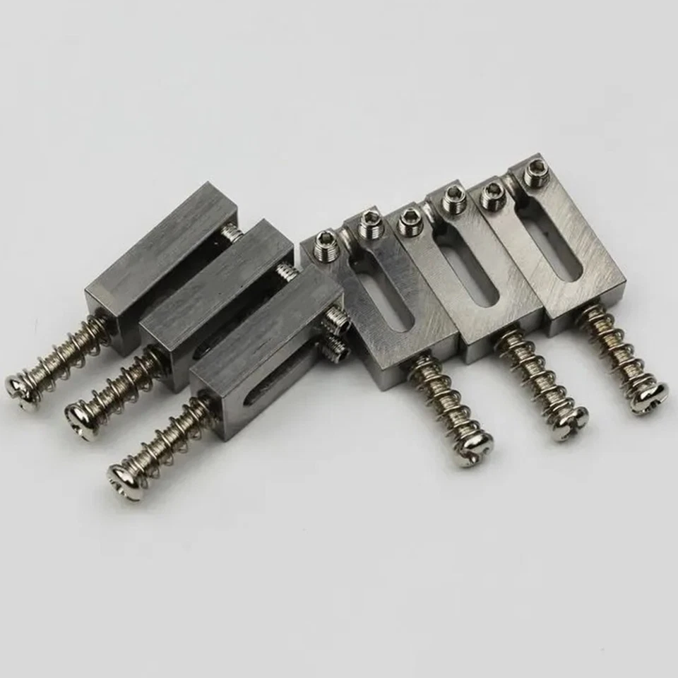 Sillines puente trémolo de aleación de titanio 10,5 mm-1/16" para Fender Strat Tele Foto 3 de 3