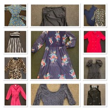 LOT of 12 Pieces Vintage Clothes DRESSES Ready For Resale