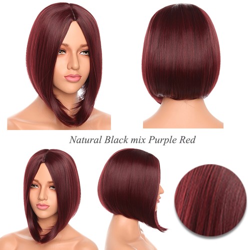 Glueless Lace Front Wig Short Hair Wigs for Women Straight Bob Hair Full Head US - Picture 18 of 21