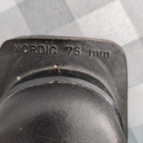 ALICO ITALY Nordic Norm TELEMARK Ski Boots Women’s 8.5 Vibram 75mm Black Leather - Picture 7 of 11