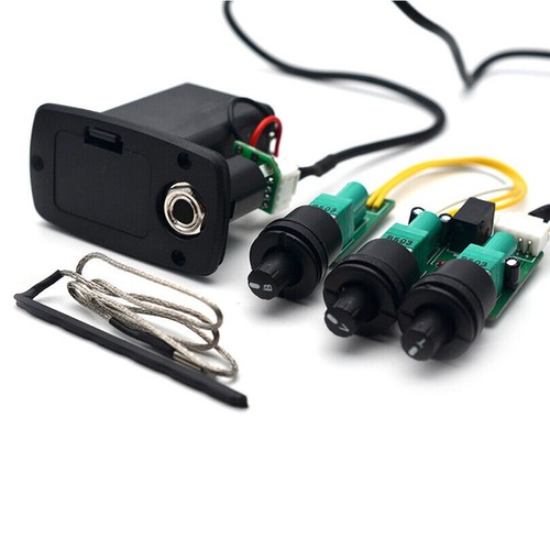2 Set For Acoustic Guitar Pickups 3-Bands Active Equalizer Preamp Piezo Pickup - Picture 5 of 10