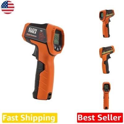 Precise IR Temp Gun, Dual Lasers, -22F to 752F, Backlit, Adjustable Emissivity
