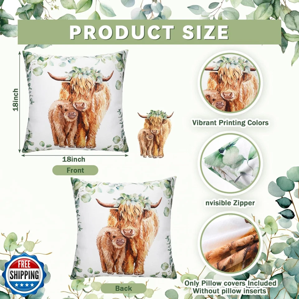 HunnmingRe Baby Highland Cow Crib Bedding Set 3 Pcs Crib Set Baby Blanket, Fi - Image 3 of 4