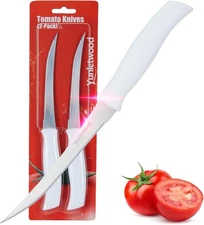 Tomato Knife 2-Pack Serrated Stainless Steel Blade Ergonomic Handle 3rd Gen