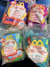 Disney McDonald's Tarzan Happy Meal Toy Set 1-8 Sealed in Bags 1999