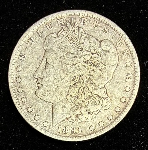 1891-O Morgan Silver Dollar, Fine Details, Cleaned, Better Date!