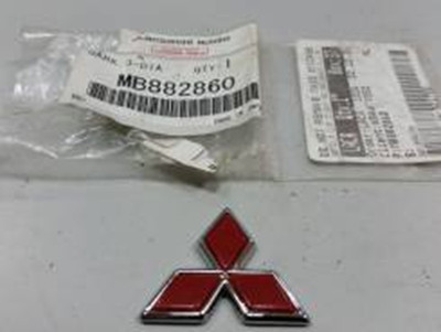MITSUBISHI LANCER Evolution 5 CP9A  Triple Red Dia Emblem MB882860 OEM Genuine