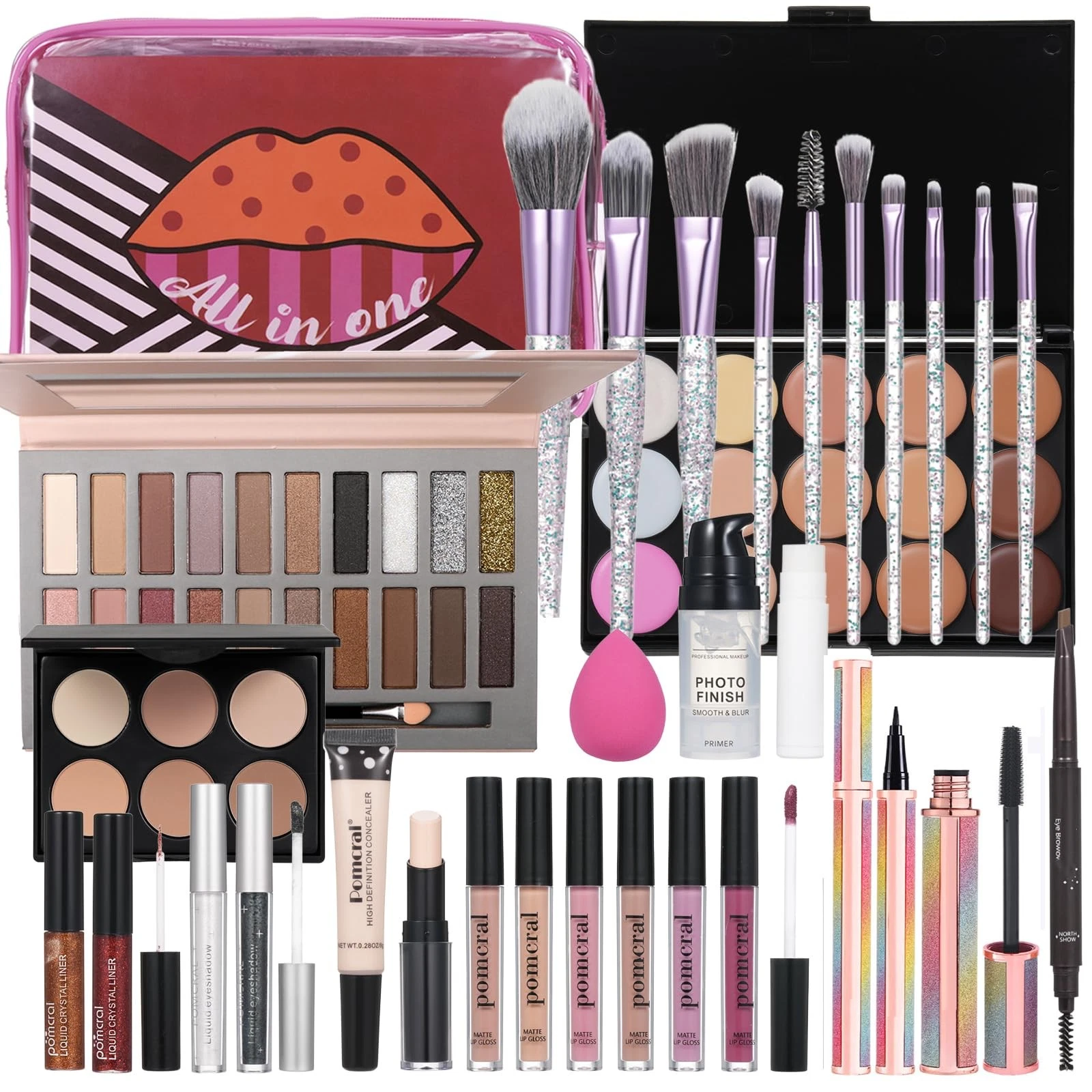 Travel Makeup Kit, Makeup Kit For Women Full Kit, Make up Kit for Girls Ages ...