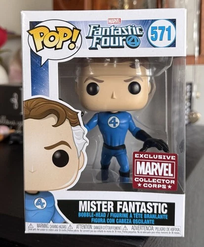 Funko Pop: MR. FANTASTIC #571  Fantastic Four Marvel Collector Corps­ Exclusive