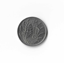 1980 Singapore - 10 Cents - 879 - Copper Nickel - 2.8g