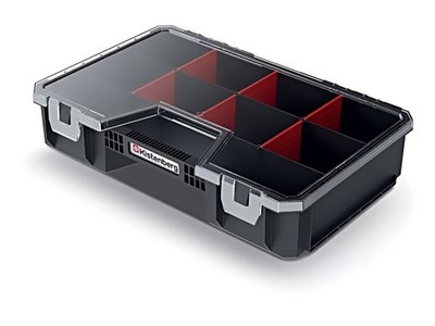 KMS3020 Behälter: kollektiv mit Partitionen schwarz 294x194x60mm KISTENBERG