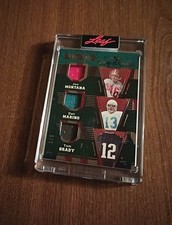 2025 Leaf Glory Of The Game Montana/Marino/Brady Game Used Jerseys /5