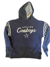 Youth Dallas Cowboys NFL Team Apparel Pullover Hoodie Blue Size Medium 10-12