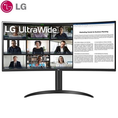 LG 34'' Curved UltraWide WQHD HDR 10 100Hz Monitor with USB Type-C