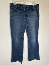 Aeropostale Jeans Size 14 Short Women Blue Po...