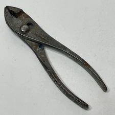 VTG Cee Tee Co 6.5" Slip Joint Pliers Crescent Made In USA Tools Jaw Knurled