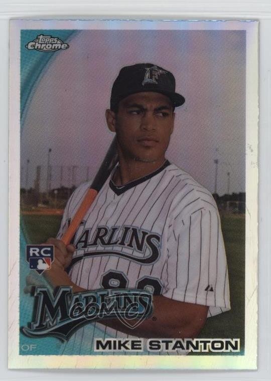 2010 Topps Chrome Refractor Giancarlo Stanton (Mike on Card) #190 1w9