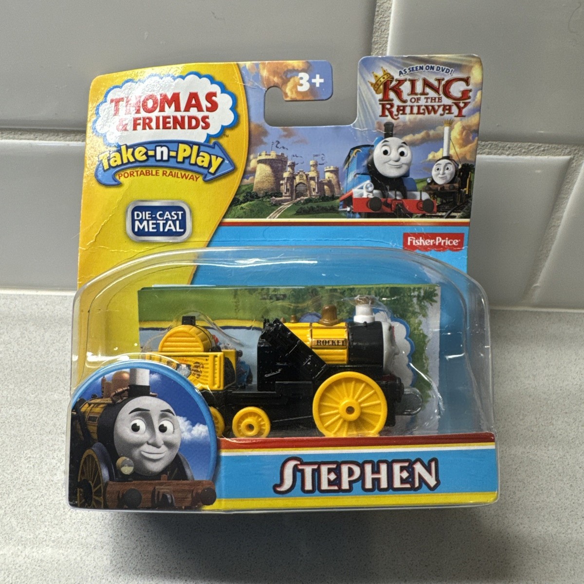 STEPHEN THOMAS FRIENDS TRAIN KING OF THE RAILWAY NEW Take N Play Along  DIECAST