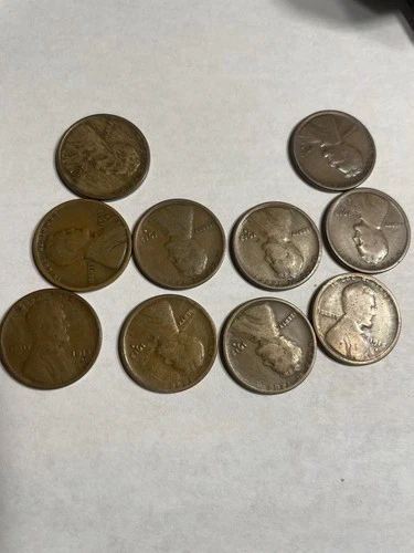 10 1913 S Lincoln Wheat Cent Penny Pennies In Very Good condition