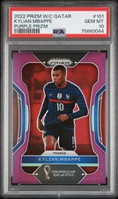 *PSA 10* 2022 Panini Prizm World Cup Kylian Mbappe Purple Prizm /199 LOW POP