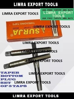 Best Quality BSF Threading Hand Taps Set Of 3 Pcs 7/16'' BSF 18 TPI India's Best