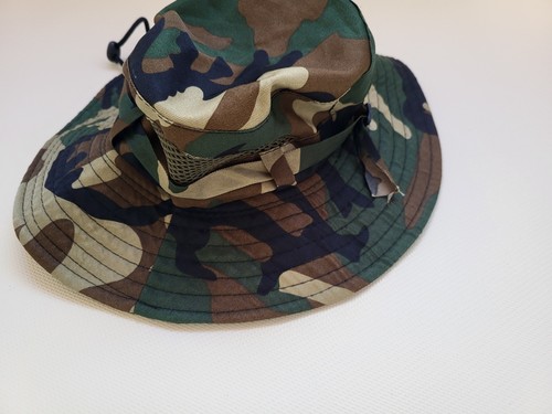 Boy's Kids Military Hat Boonie Sun Hot Weather Jungle Camo Bucket Army 3-7 Years - Picture 6 of 11