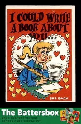 1960 Topps Funny Valentines #37 I Could Write a Book About You    EX X3752731