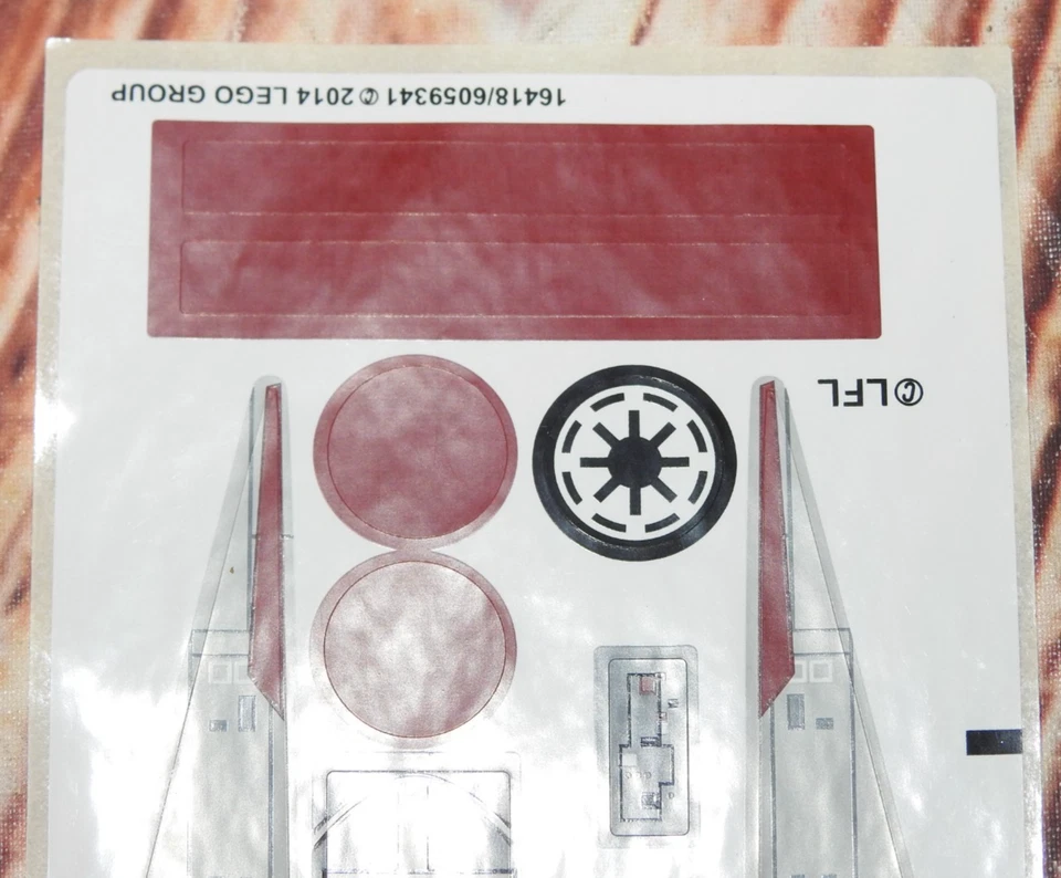 2014 LEGO sticker set for 75039 V-Wing Starfighter - Image 2 of 4