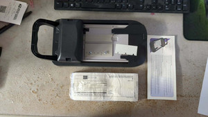 Manual Credit Card Imprinter Slider and New Pack of Long Slips/Sales Receipts