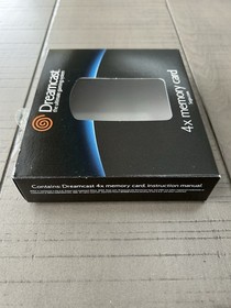Sega Dreamcast Memory Card 4x - Authentic and Complete - Original Owner